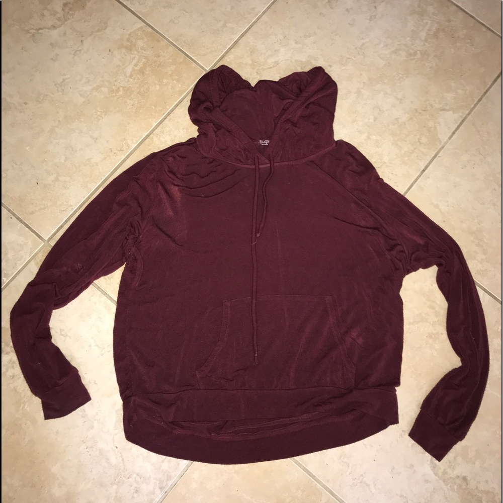 Brandy Melville Burgundy Hoodie